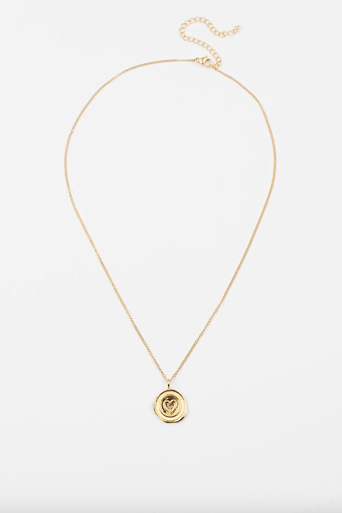 NEW SEALED WITH LOVE MEDALLION NECKLACE