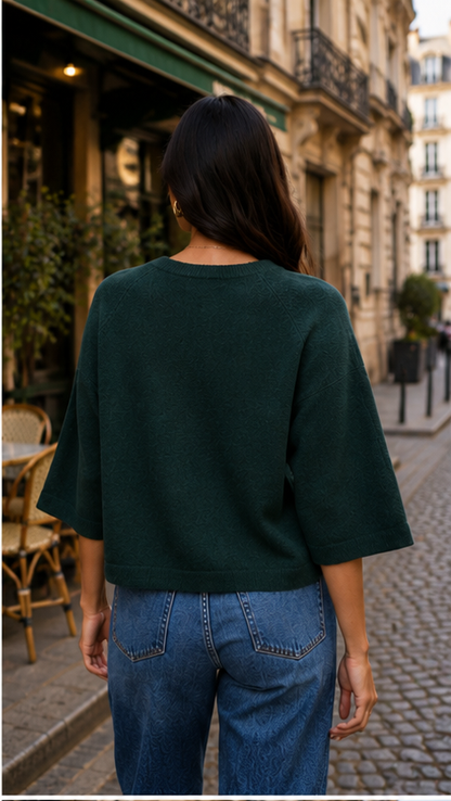 SIMONI 3/4 PULLOVER KNIT (ONLY)