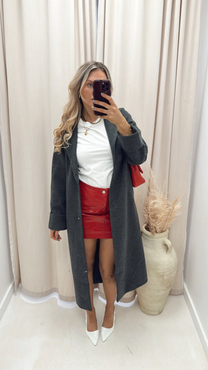 KANE LEATHER MINI SKIRT | NOISE MAY