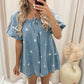 BLOSSOM DENIM ROMPER