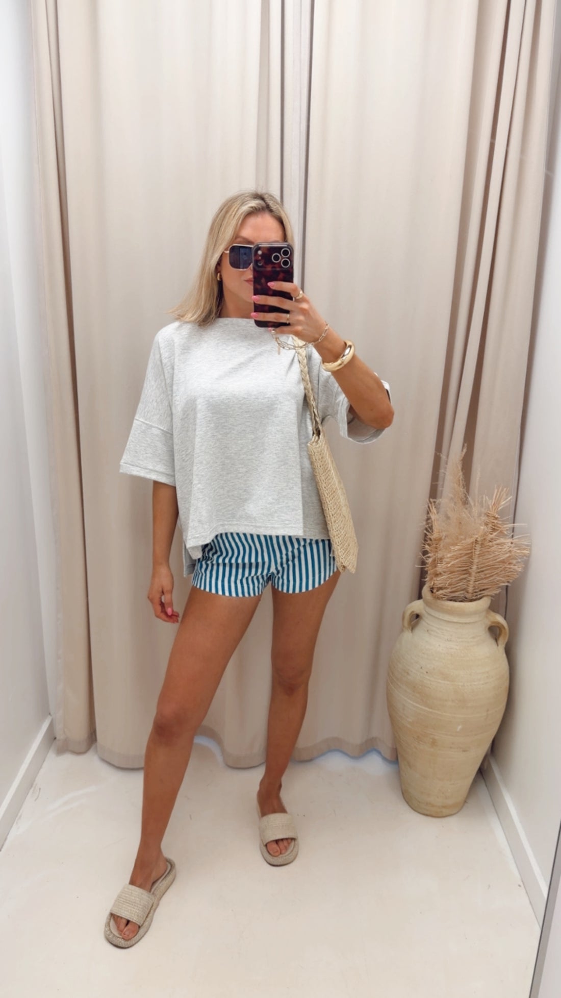 BILLY STRIPED SHORTS (BLUE) | BEST SELLER