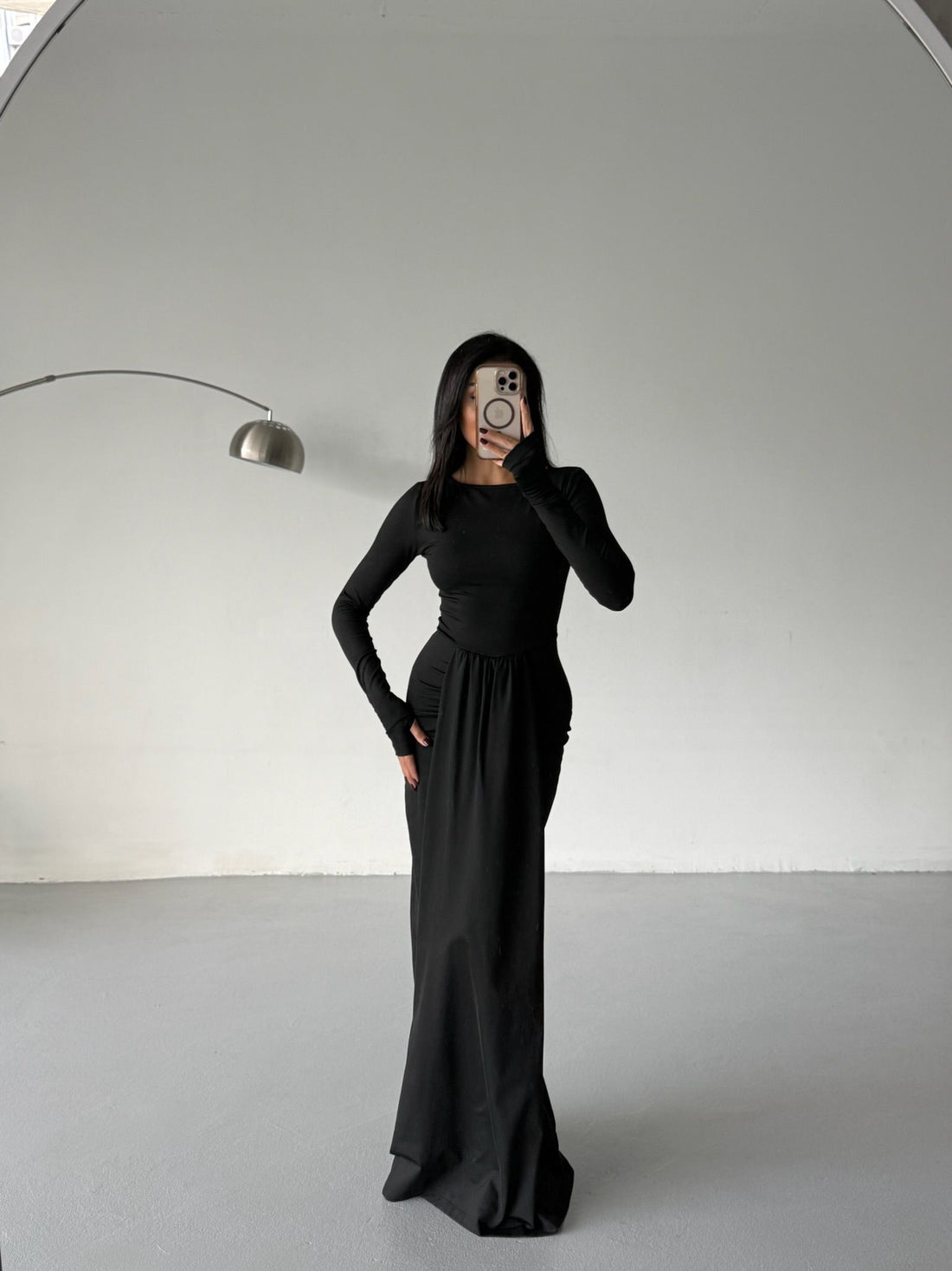 MILANIA GOWN DRESS (BLACK)