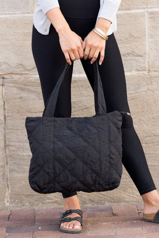NEW QUILTED TOTE BAG