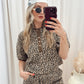 NEW GEORGIA TWO PIECE SHORT SET (ANIMAL PRINT)