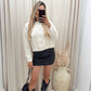 LELLY CABLE KNIT SWEATER (CREAM) | ONLY