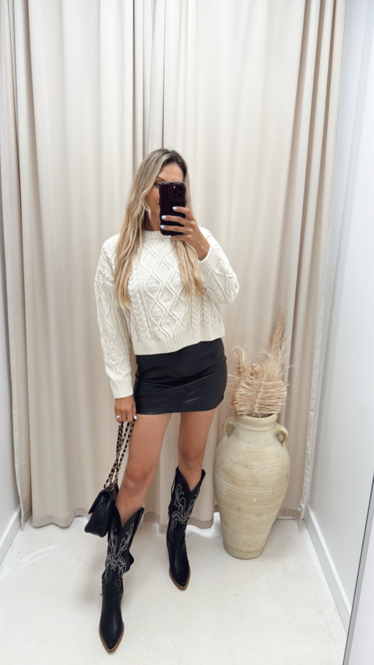 LELLY CABLE KNIT SWEATER (CREAM) | ONLY