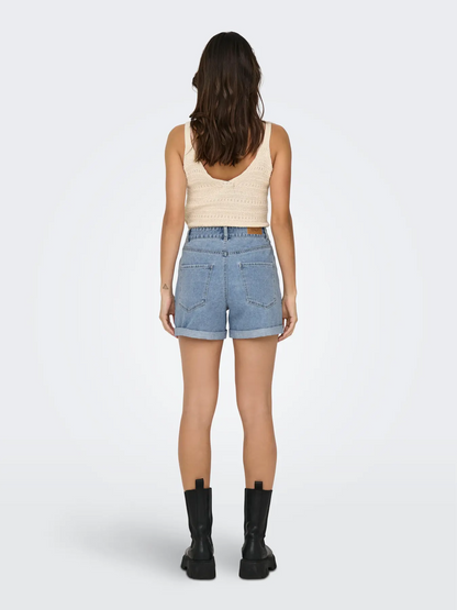 ONLVEGA HW MOM DNM SHORTS NOOS | ONLY