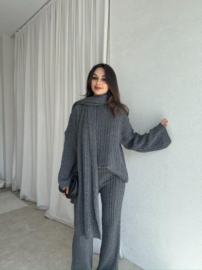 BELLA CABLE KNIT | 3 PIECE SET