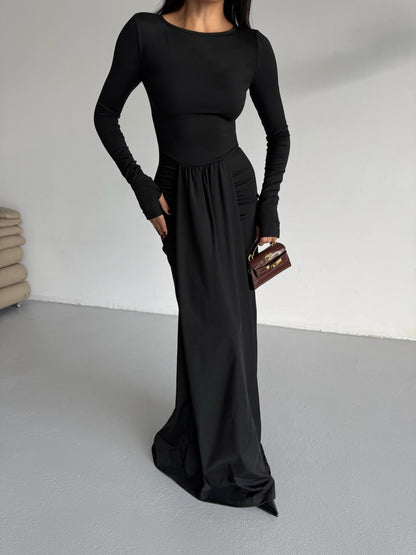 MILANIA GOWN DRESS (BLACK)