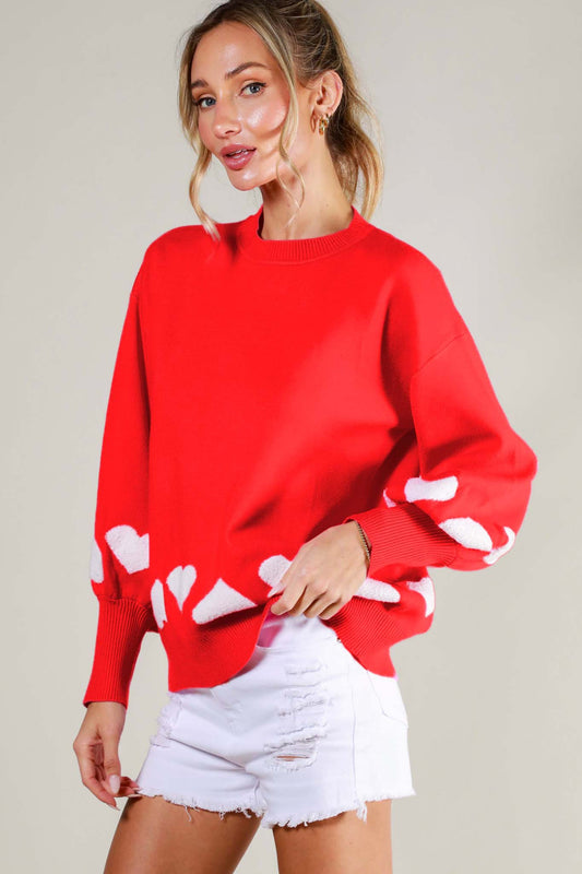 NEW VALENTINE CLASSIC SWEATER (RED)