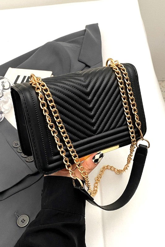 NEW CHARLOT QUILTED BAG (BLACK)