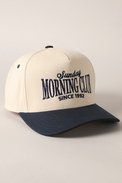 SUNDAY MORNING BASEBALL HAT | BEST SELLER | (NAVY)