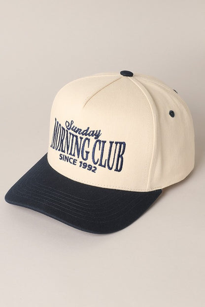 SUNDAY MORNING BASEBALL HAT | BEST SELLER | (NAVY)