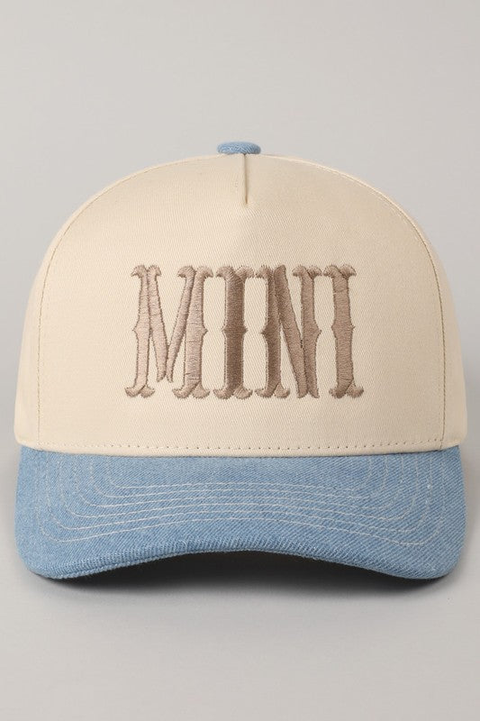 MINI KIDS BASEBALL HAT | BEST SELLER (BLUE DENIM)