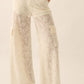 ALBA LACE CARGO WIDE LEG LACE PANT
