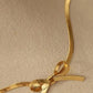 BOW CHOCKER NECKLACE | GOLD (TARNISH RESISTANT)