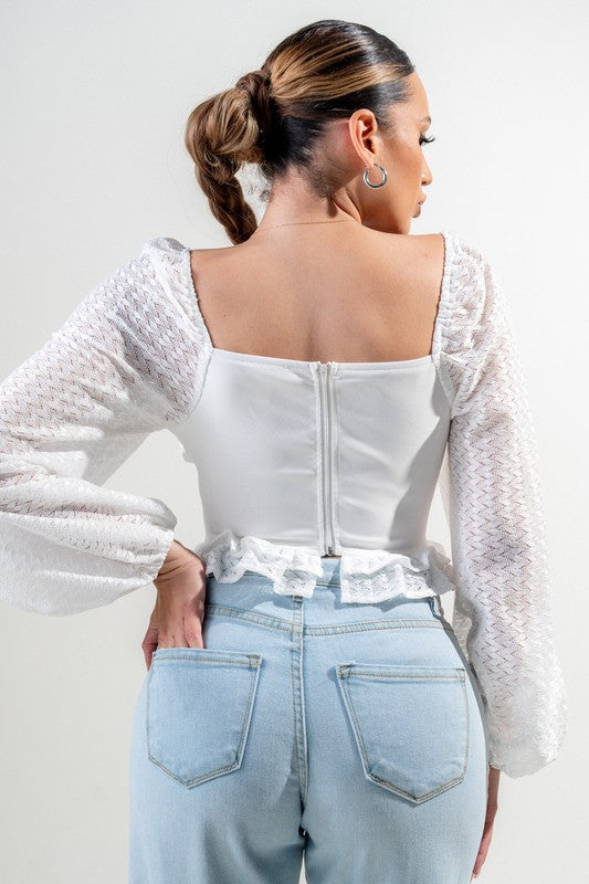 KALI CORSET TOP (WHITE)