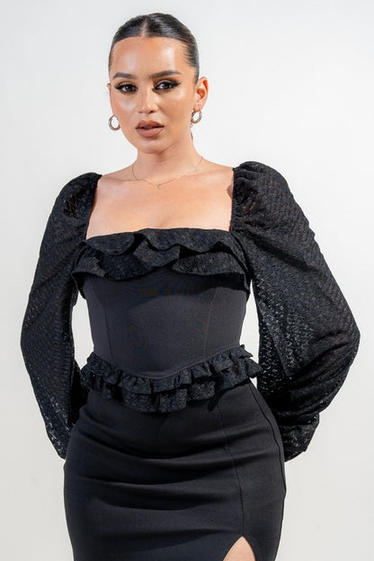 KALI CORSET TOP (BLACK)