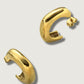 MEDIUM OBLONG HOOP EARRINGS | GOLD (TARNISH RESISTANT)