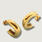 MEDIUM OBLONG HOOP EARRINGS | GOLD (TARNISH RESISTANT)