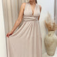 NEW KHALECI MAXI DRESS (TAUPE)