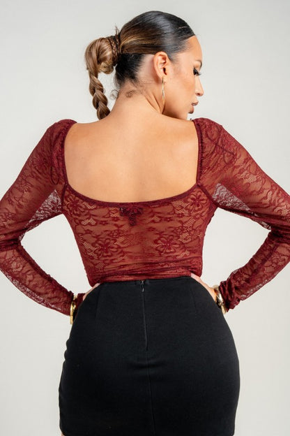 ELISSA BODYSUIT (BURGUNDY)