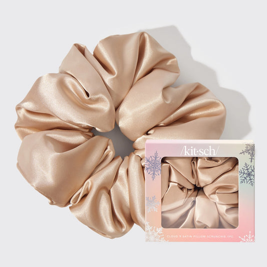 NEW HOLIDAY CLOUD 9 SATIN PILLOW SCRUNCHIE | KITSCH