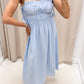 NEW CLAIRE NAUTICAL MIDI DRESS