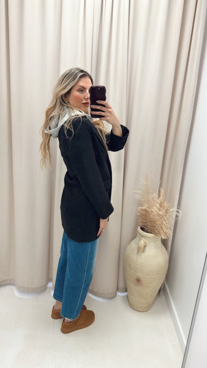 POLLINE BLAZER HOODIE (BLACK)