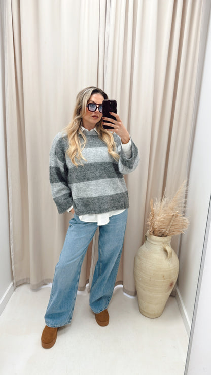 JAY PULL UP DENIM PANT