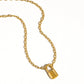 NEW LOCKY 18K NON-TARNISH LOCK CHAIN NECKLACE (PRE-ORDER)