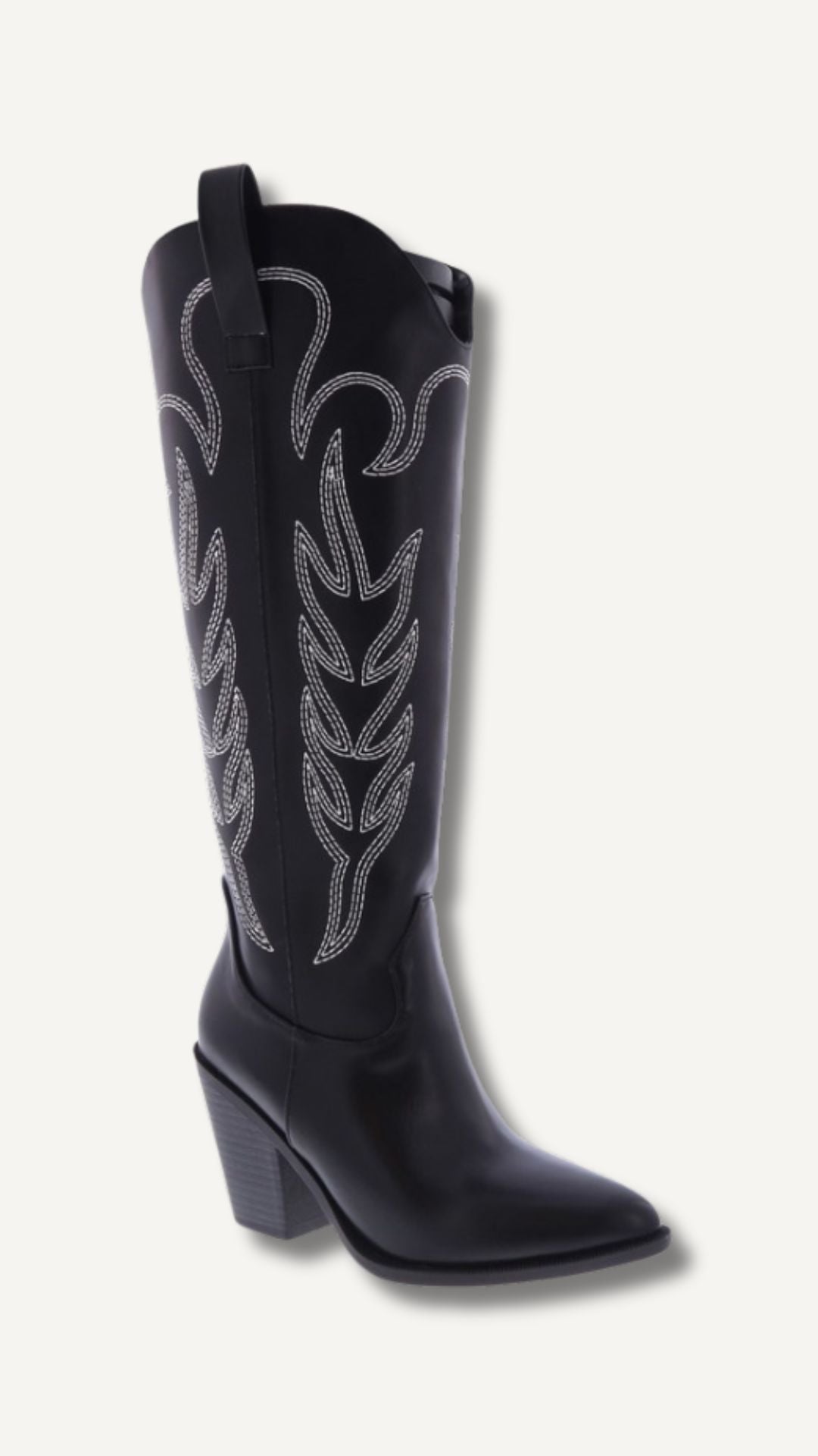 DARIAN COWBOY TALL BOOT (BLACK)
