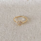 18k GOLD FILLED DAINTY CUBIC ZIRCONIA HEART RING