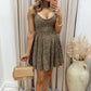 NEW JENNA DENIM MINI DRESS (ANIMAL PRINT)