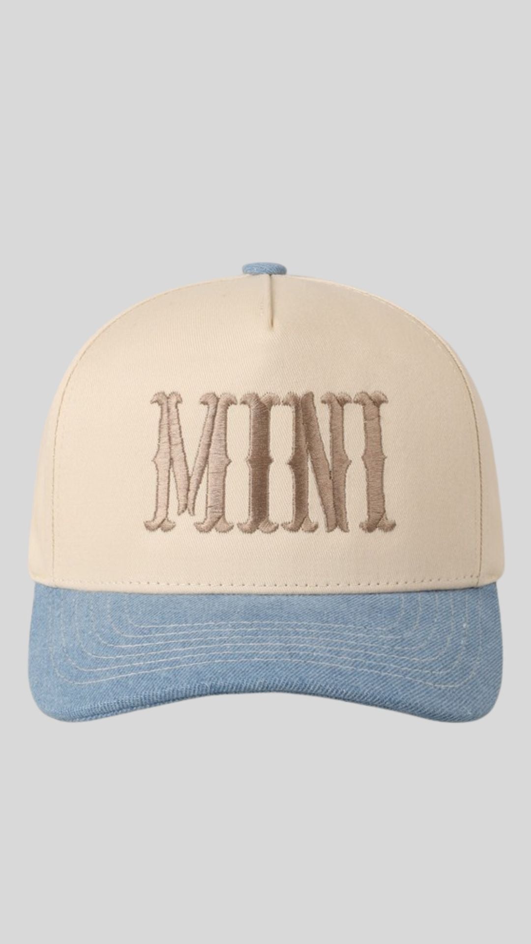 MINI KIDS BASEBALL HAT | BEST SELLER (BLUE DENIM)