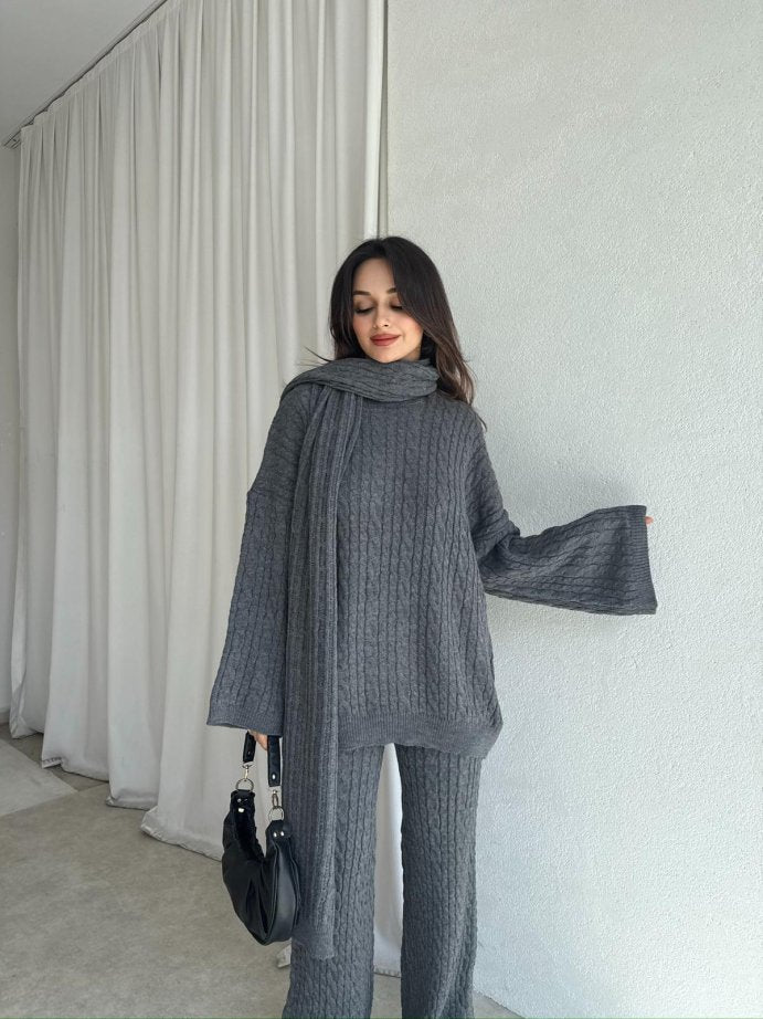 BELLA CABLE KNIT | 3 PIECE SET