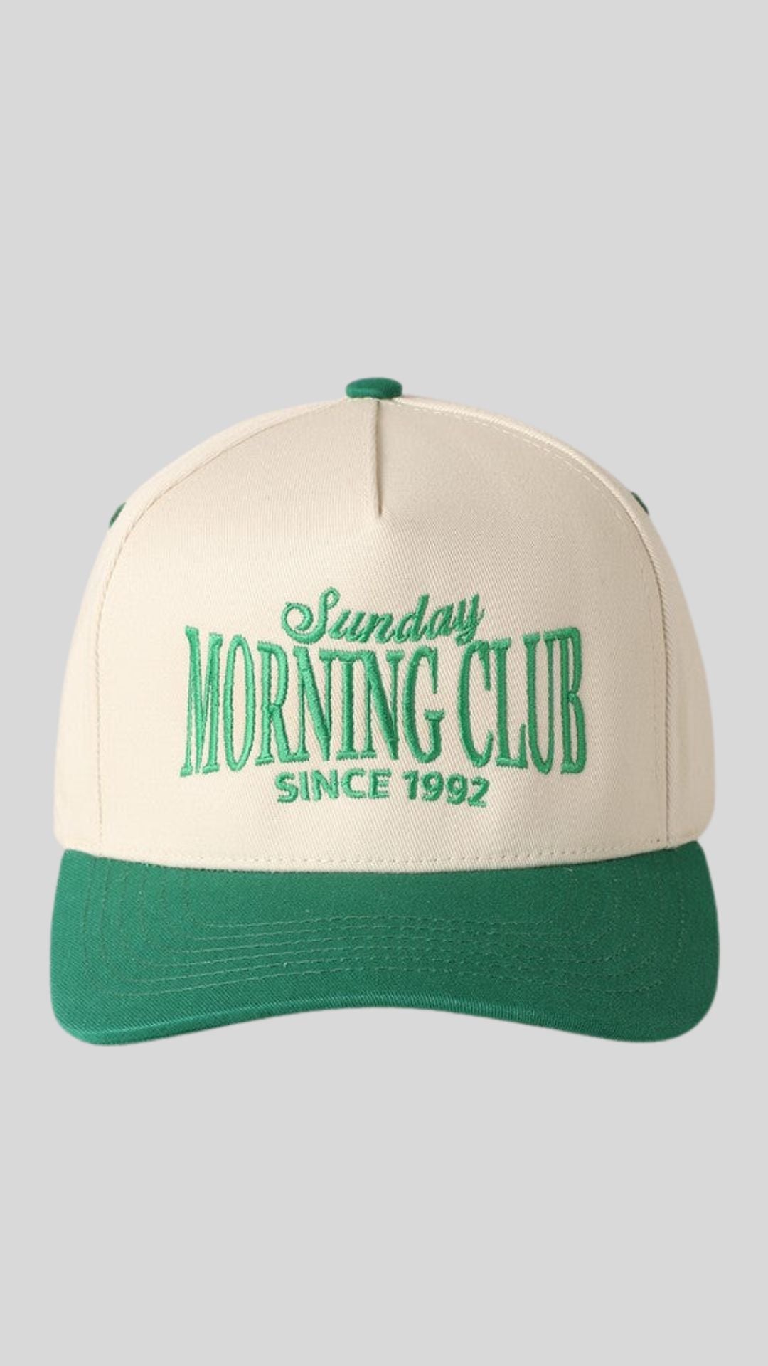 SUNDAY MORNING BASEBALL HAT | BEST SELLER | (GREEN)
