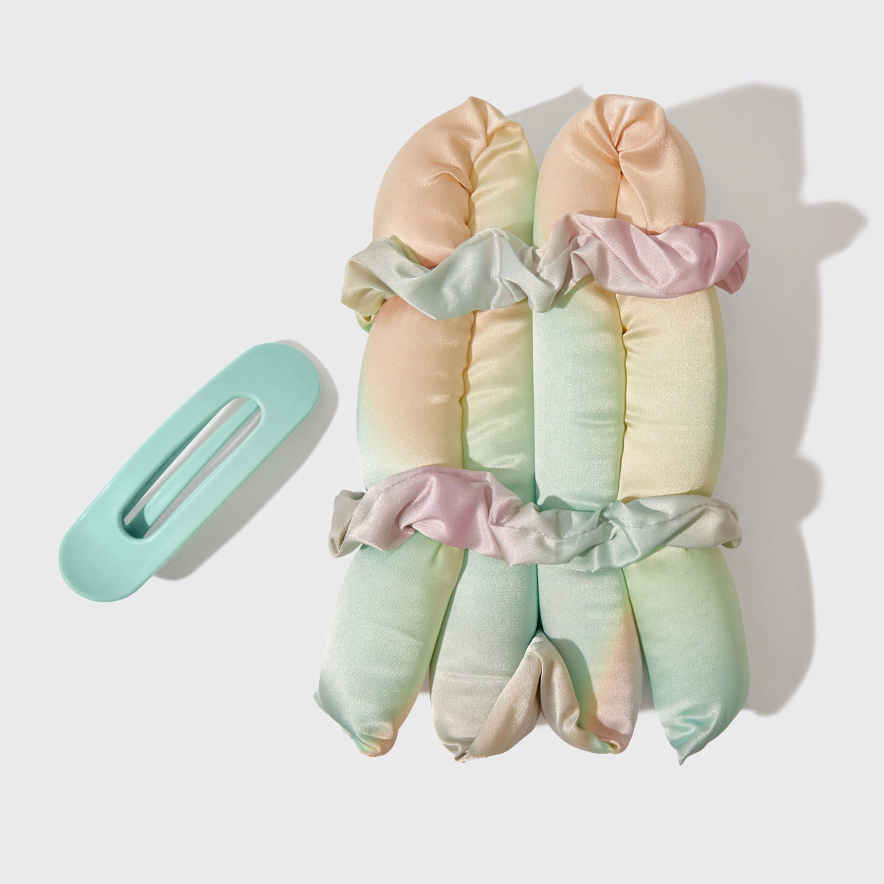 HOLIDAY XL SATIN HEATLESS STYLING & FLAT LAY CLAW 4PC SET | KITSCH