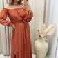 NEW ATHENS CHIFFON MAXI (TERACOTTA)