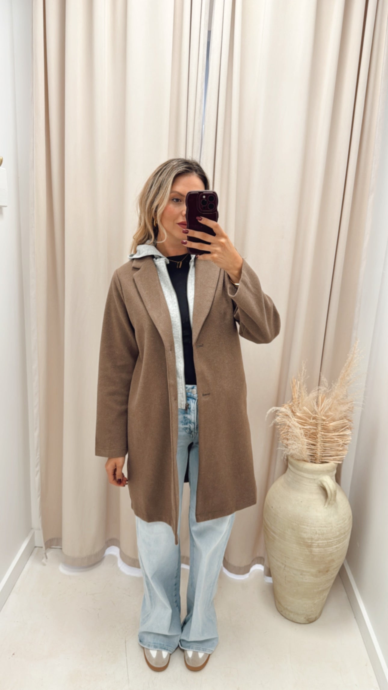 RACHEL HOODED COAT (MOCHA)
