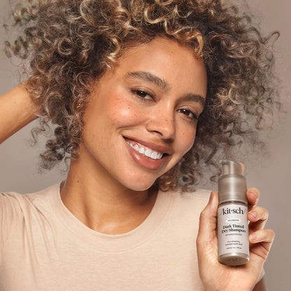 VOLUMIZING RICE PROTEIN DRY SHAMPOO - DARK TINTED | KITSCH