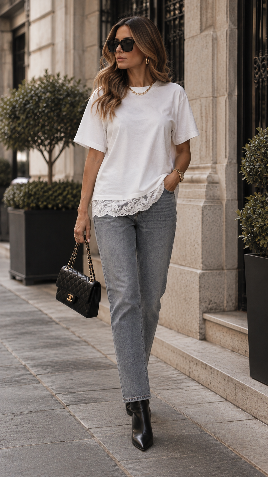 VIVVI LACE BOTTOM TOP (WHITE)