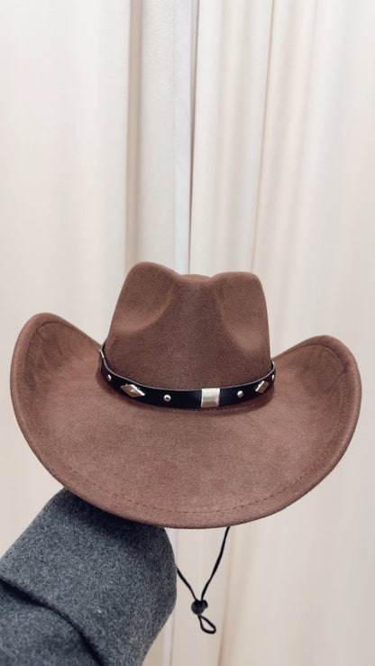 SARAH COWBOY HAT | CHOCOLATE BROWN