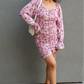 NEW ARMANA FLORAL MINI DRESS (PINK)