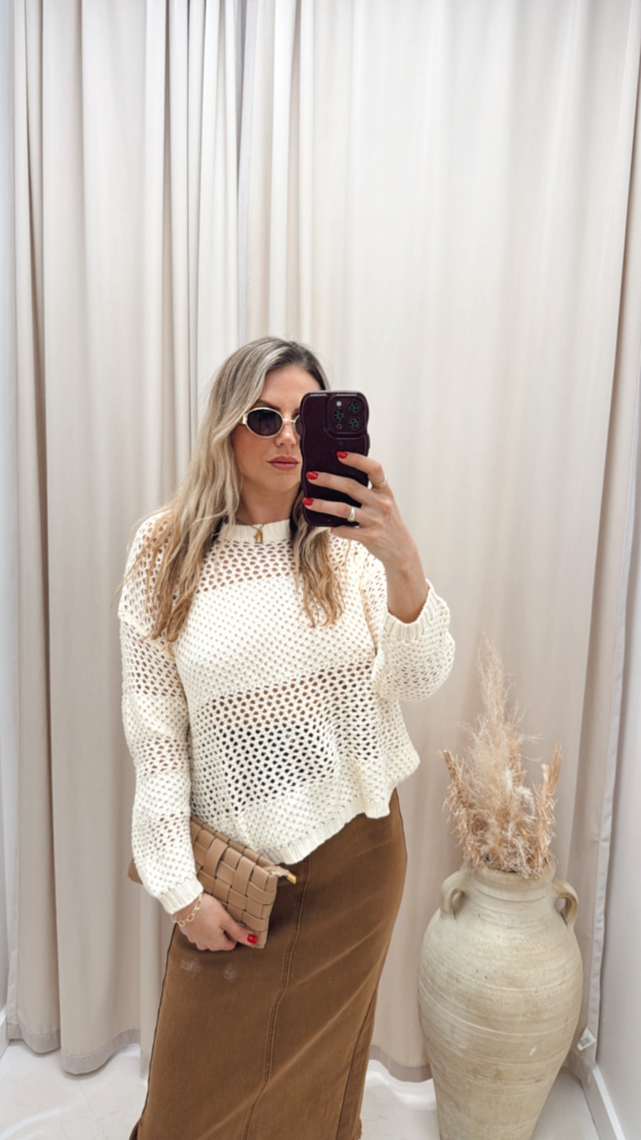 NEW ALLEGRA CROCHET TOP (IVORY)