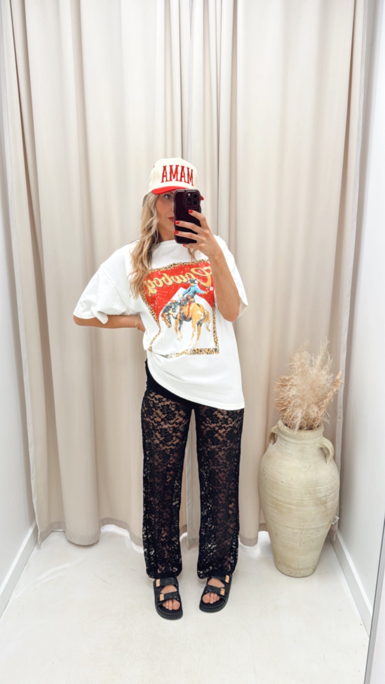 NEW PORTIA LACE PANT (BLACK)