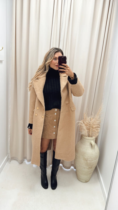 ANASTASIA TEDDY COAT (LATTE&