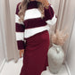 SATIN MAXI SKIRT (BURGUNDY)