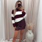 JADEL SEQUIN MINI SKIRT (WINE)