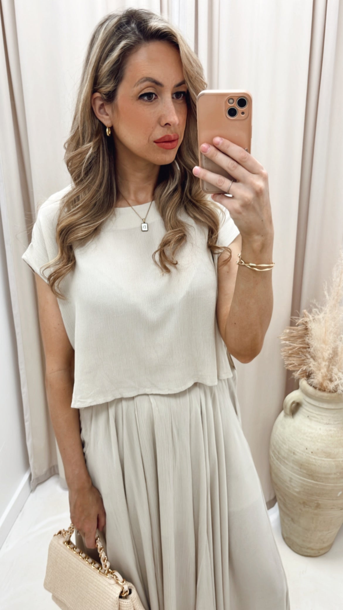 ZOEY TEE CROP AND SKIRT SET (HOT RESTOCK)